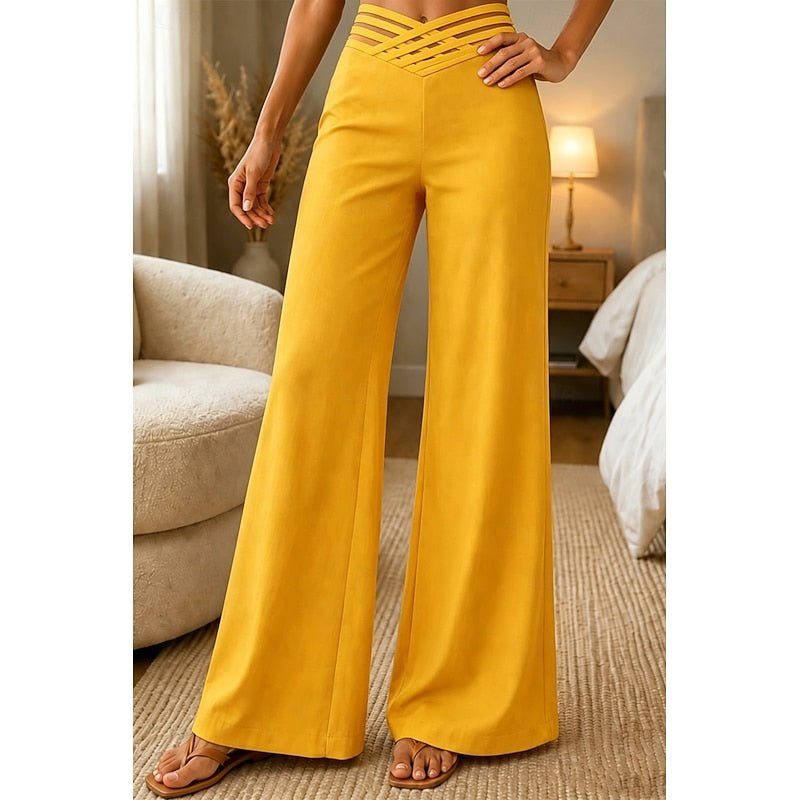 Priscilla | High-Waist Wide-Leg Trousers for Effortless Style