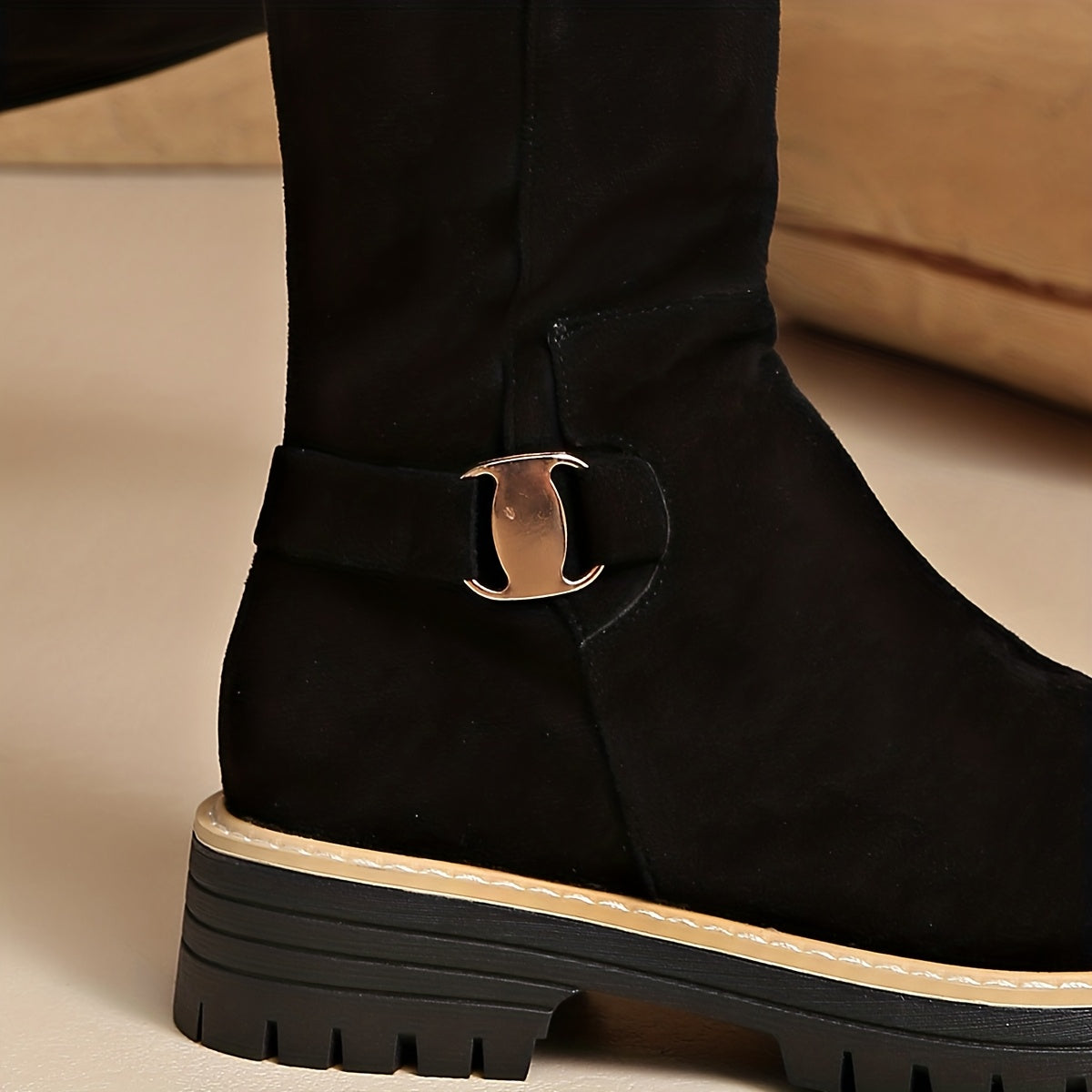 Maribel | Elegante Kniehohe Stiefel mit Blockabsatz