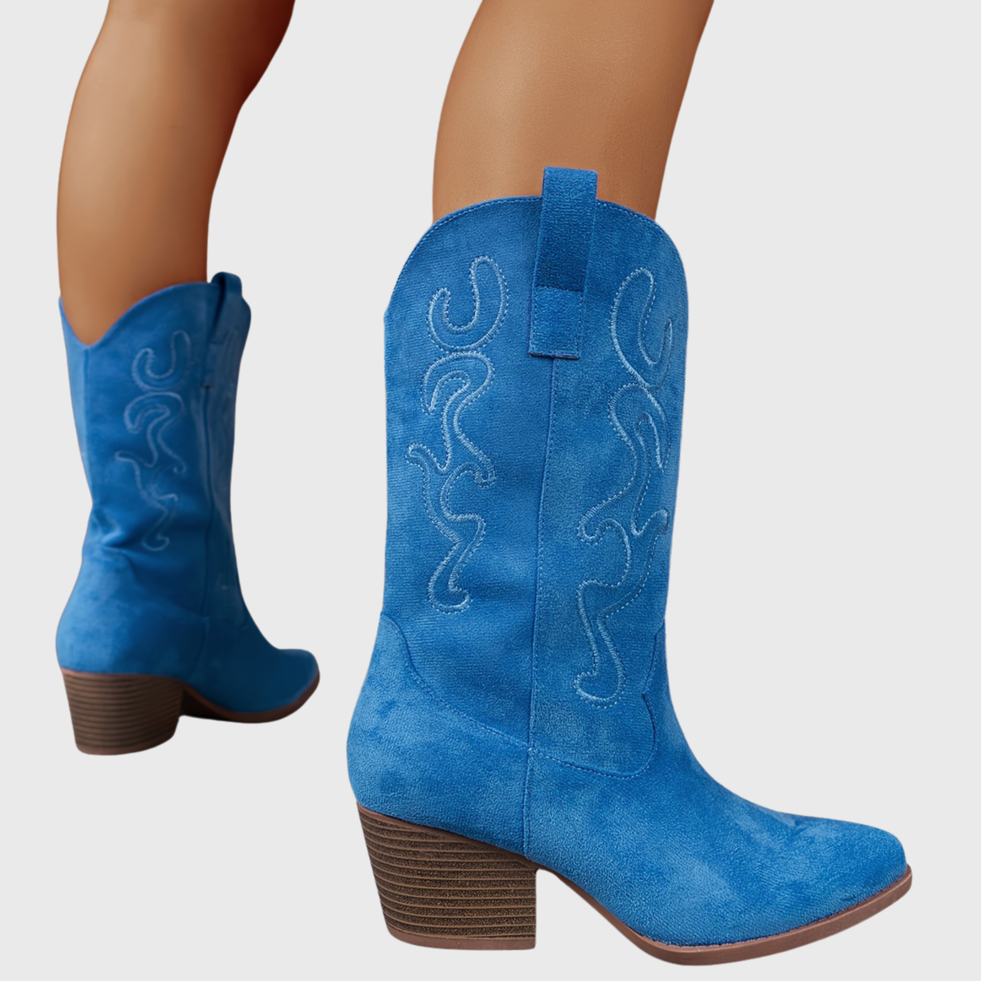 Marielle | Farbenfrohe und stilvolle weitem Schaft Cowboystiefel