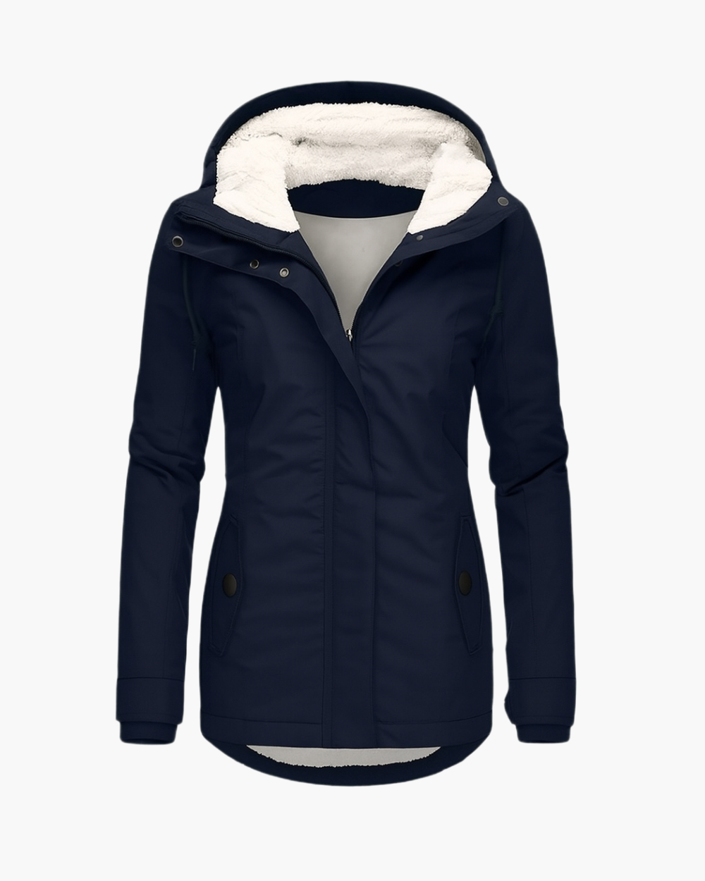 Kapuzen-Wintermantel mit Fleecefutter