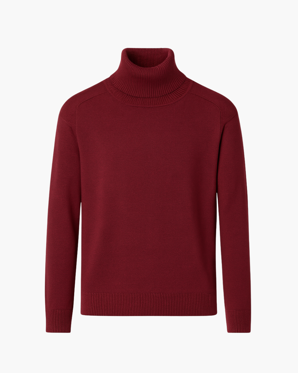 Feinstrick Rollkragenpullover mit Rippkragen