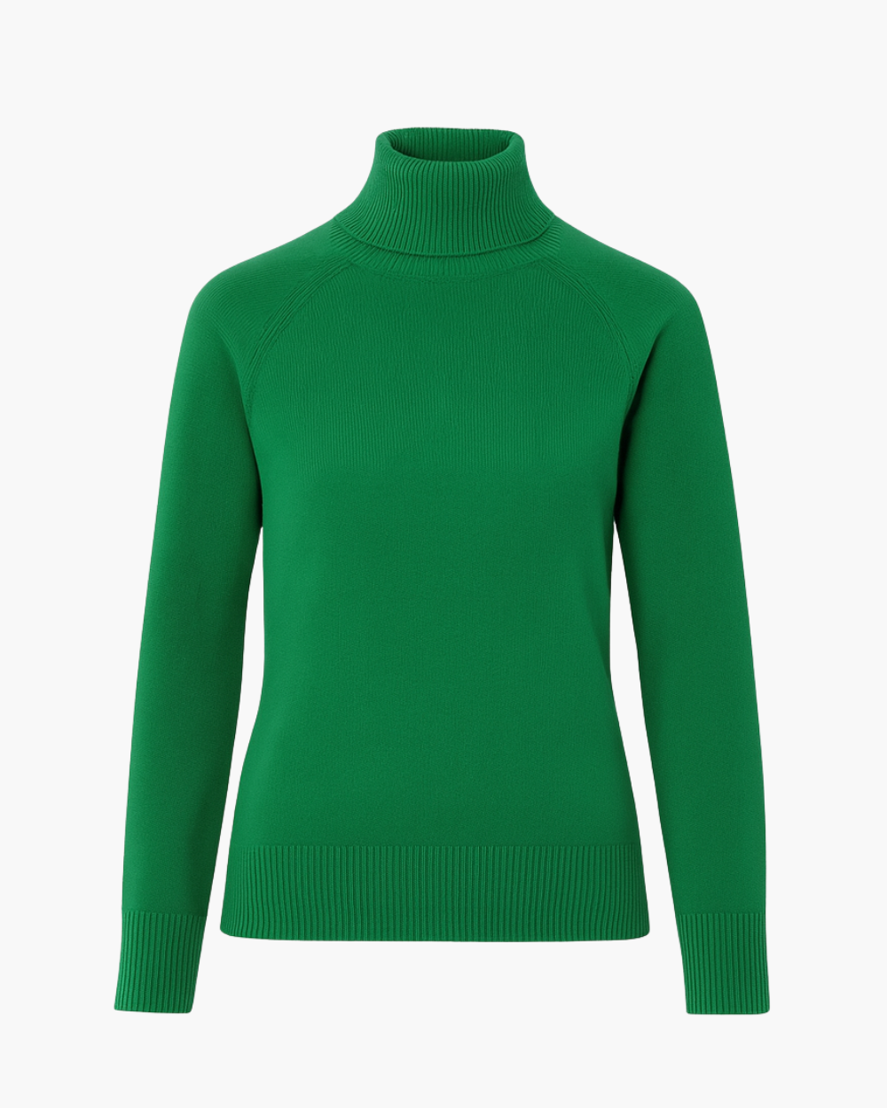 Feinstrick Rollkragenpullover mit Raglanärmeln