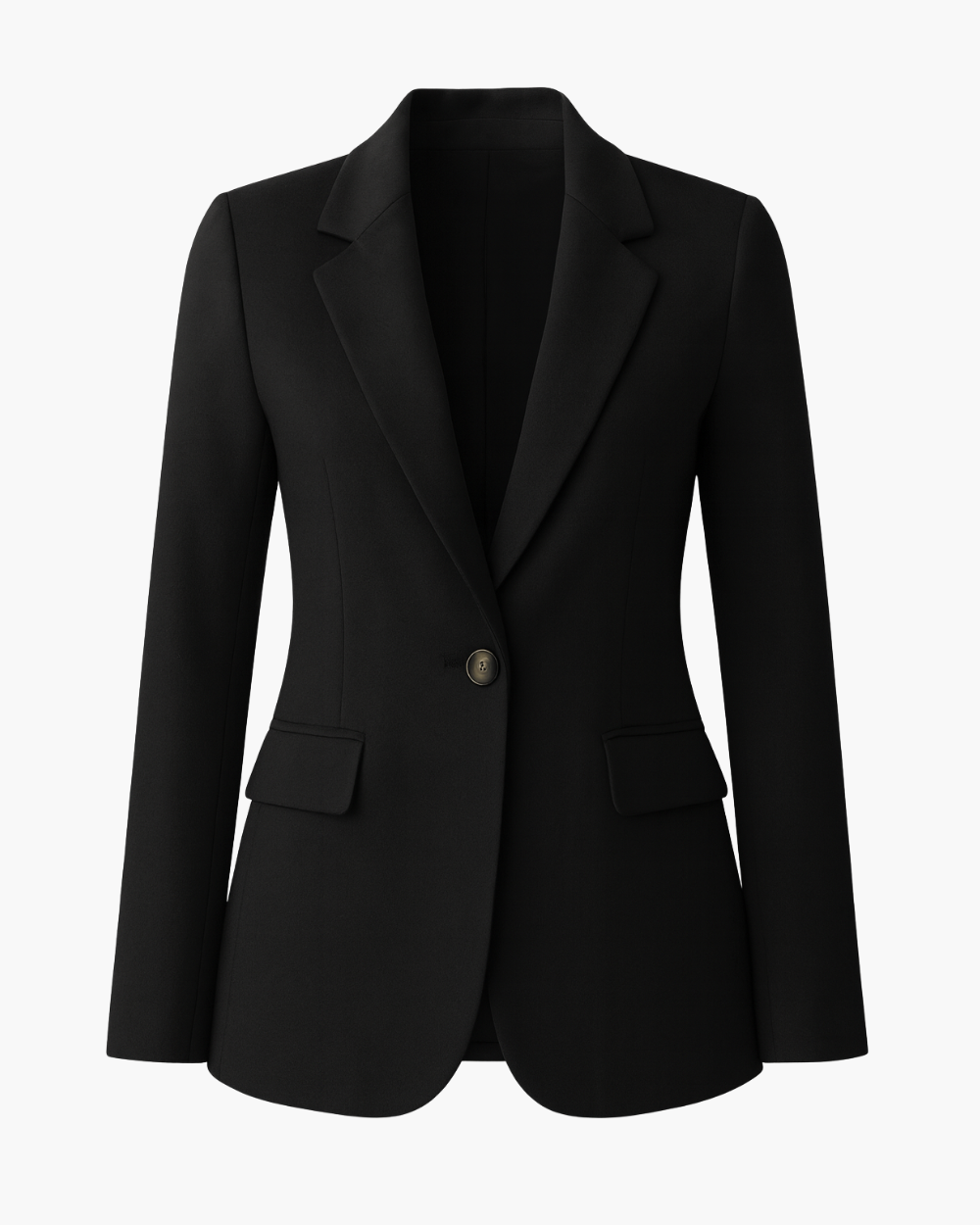 Taillierter Blazer mit Ein-Knopf-Verschluss