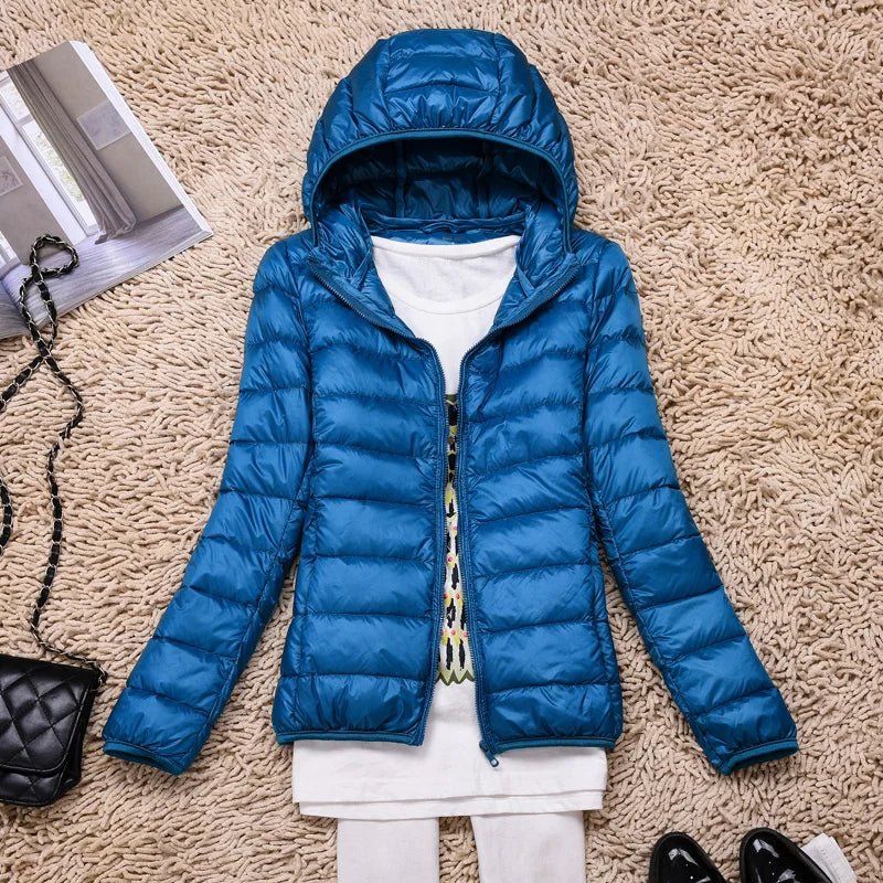 Kathrin | Ultralight Daunenjacke für Reisen und Alltag