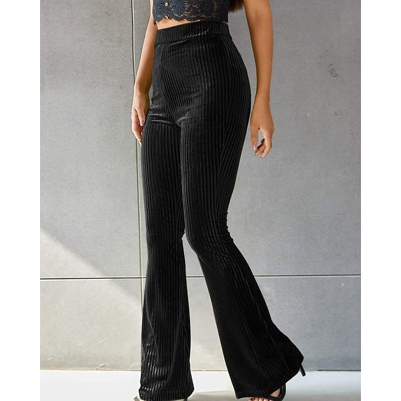 Soleil | High-Waist Flared Pants – Effortlessly Chic Style for Women