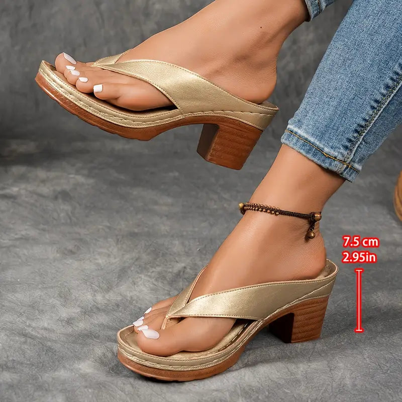 Selvina | Elegante und bequeme Damenslipper mit Absatz