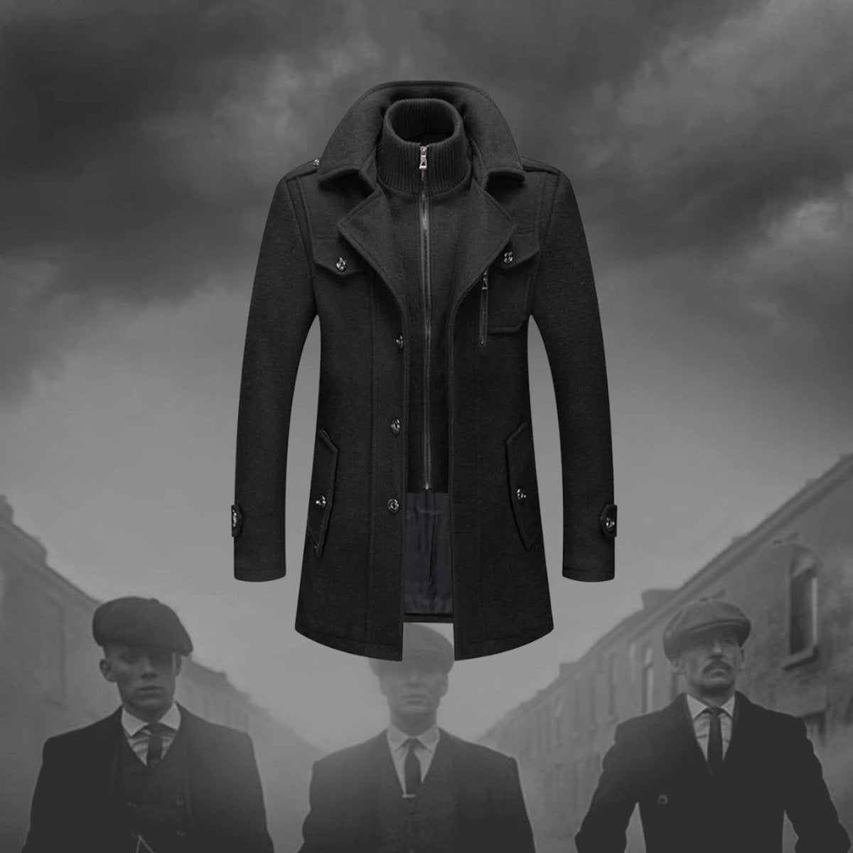 Lukas | Wool Coat – Slim Fit Winter Style for Men