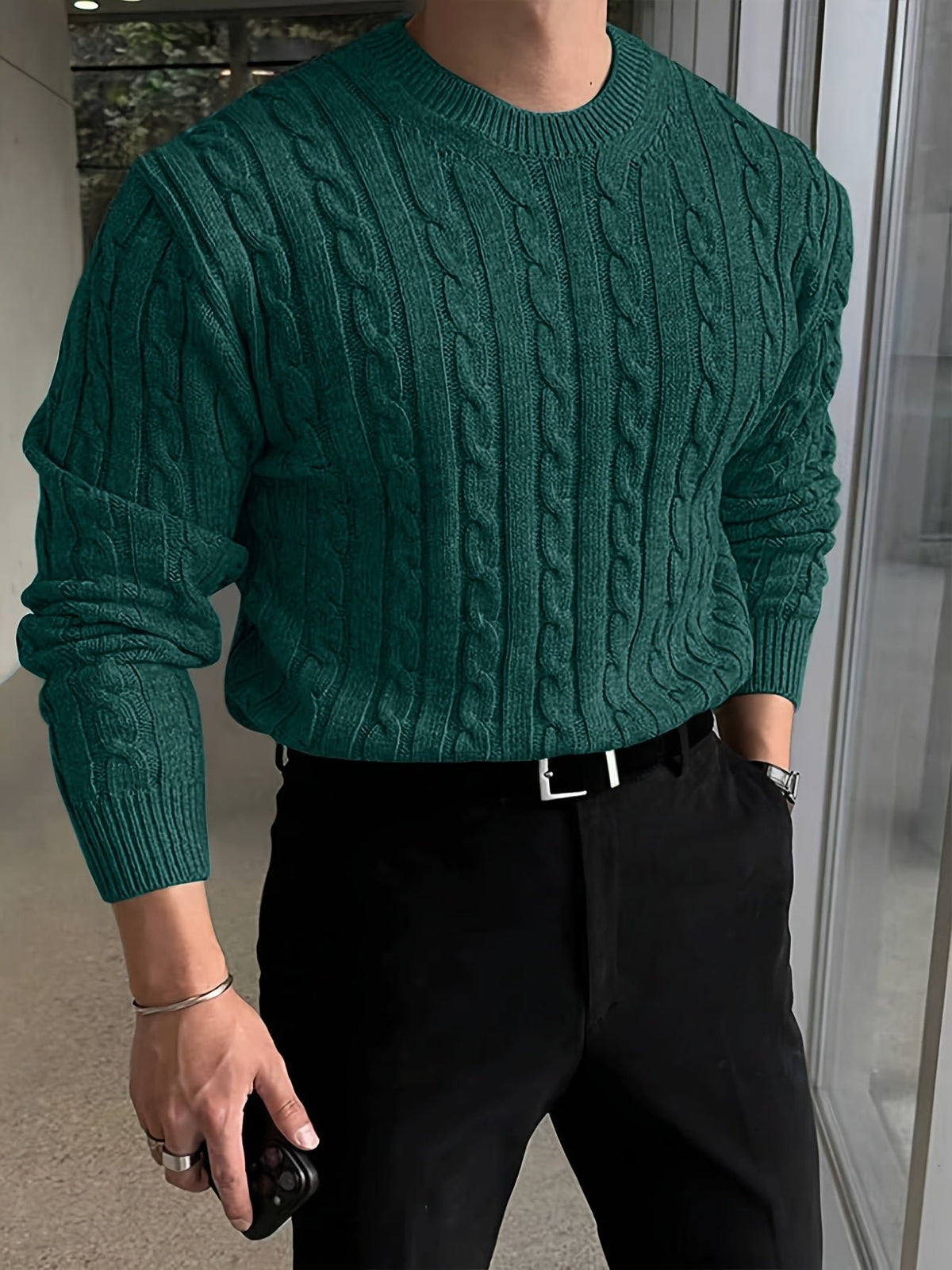 Jonas | Cable Knit Sweater – Zeitloser Stil für Männer