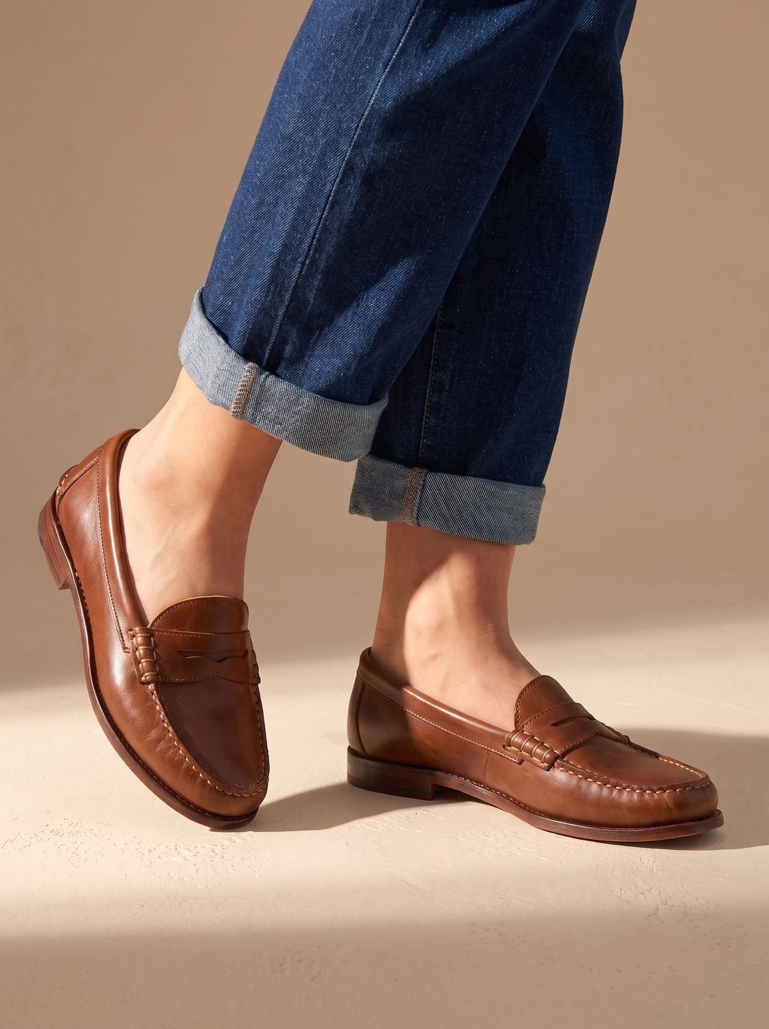 Johanna | Penny Loafer – Klassische Leder Slip-On für Damen