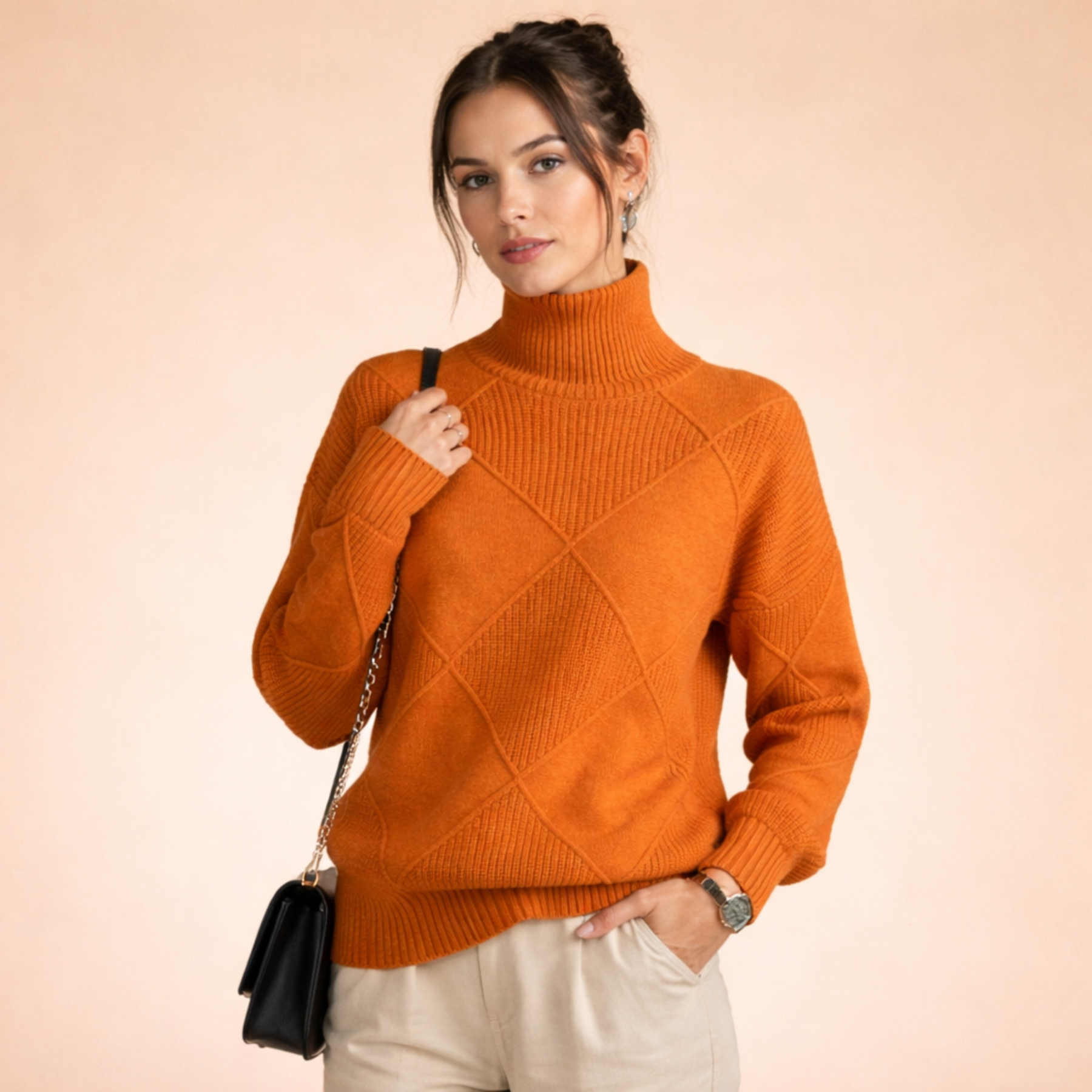 Melanie | Weicher und eleganter Pullover mit langen Ärmeln