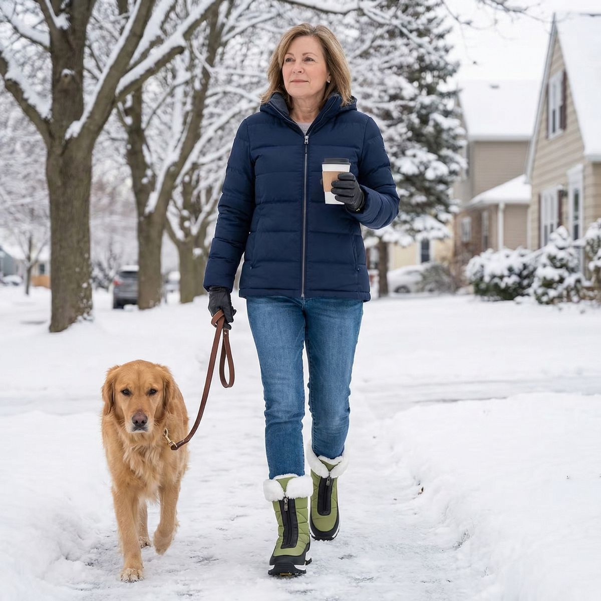 Frostara | Waterproof Winter Boots mit Kunstfellfutter