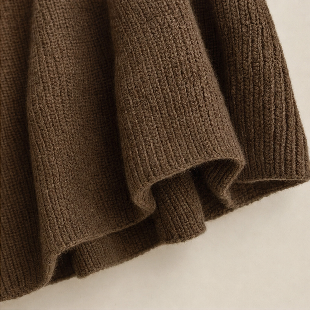 Wearbella | Oversized Knit Sweater met Zijdrawstring