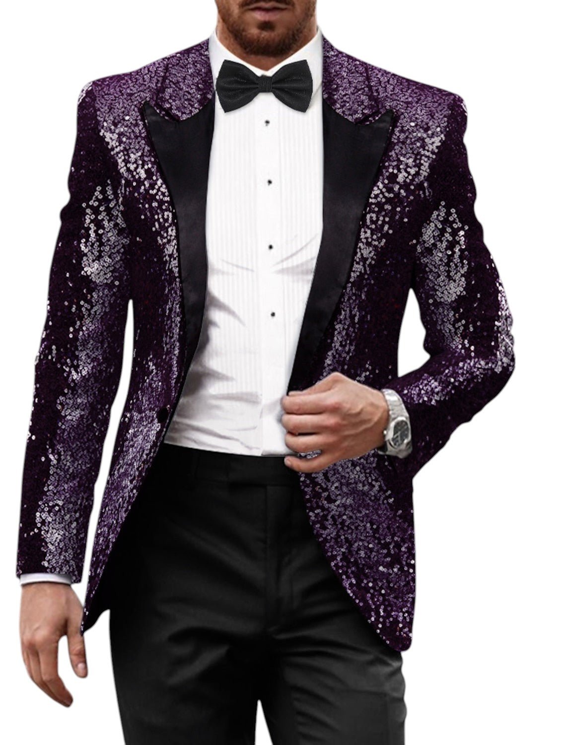 Braun | Retro Blazer – Stylish Sequin Design for Men
