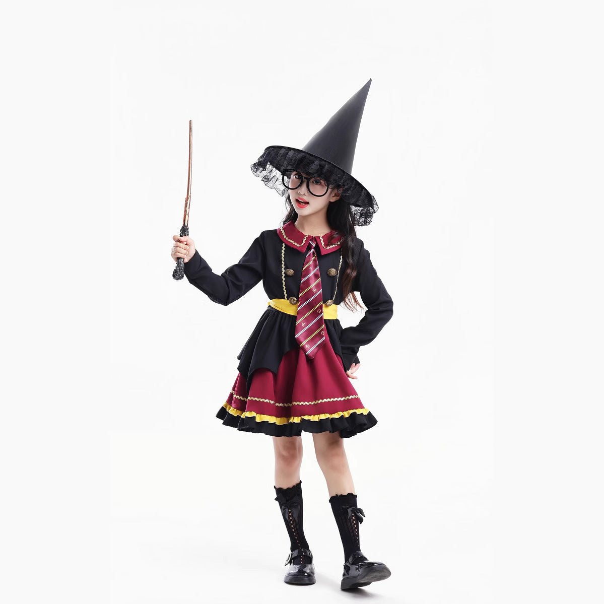 Drune | Girl's Wizard Costume – Enchanting Style for Halloween