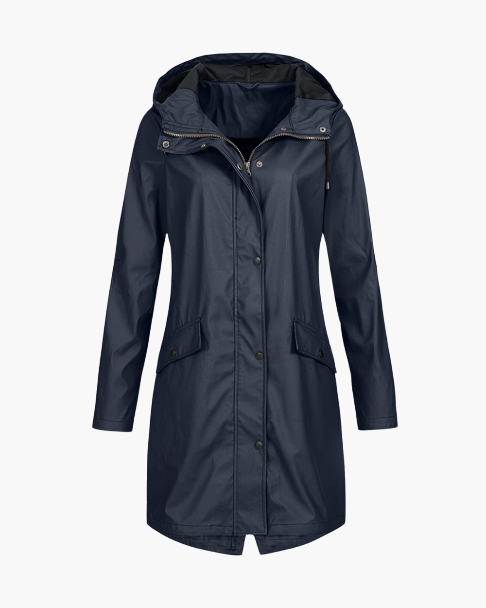 Langer Regenmantel Parka mit wasserabweisender Beschichtung