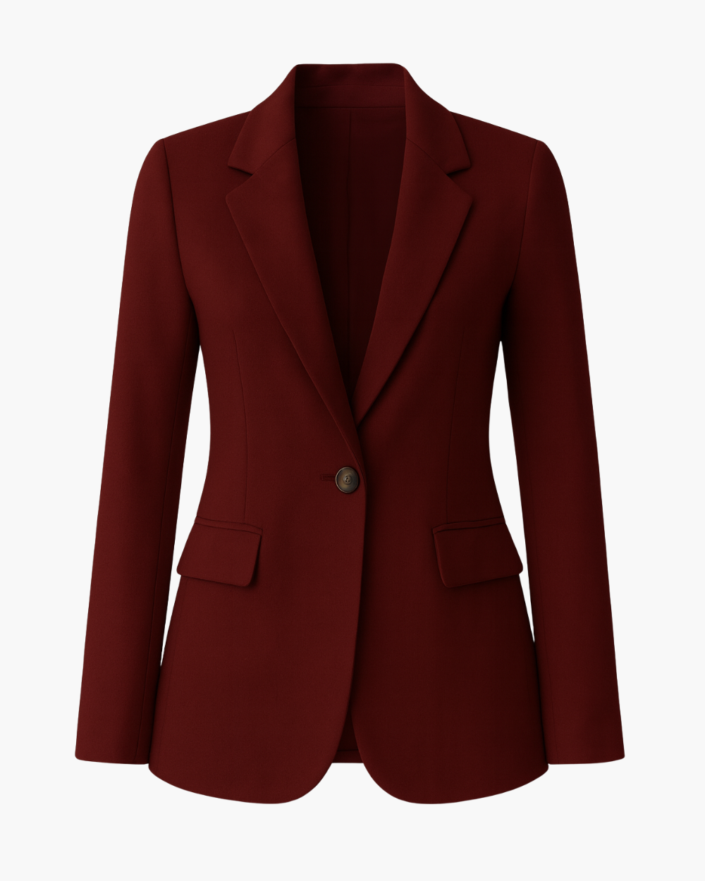 Taillierter Blazer mit Ein-Knopf-Verschluss