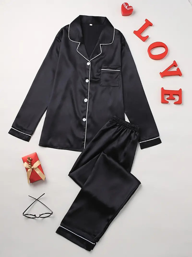 Tjitske | Satin Pyjama Set – Luxuriös und Komfortabel für Damen