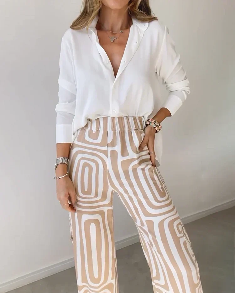 Dorothea | Zweiteiliges Set – Elegantes Oberteil und Hose