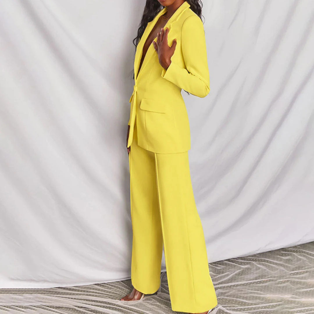 Valeria | Elegantes Damen Blazer und Hosen Set