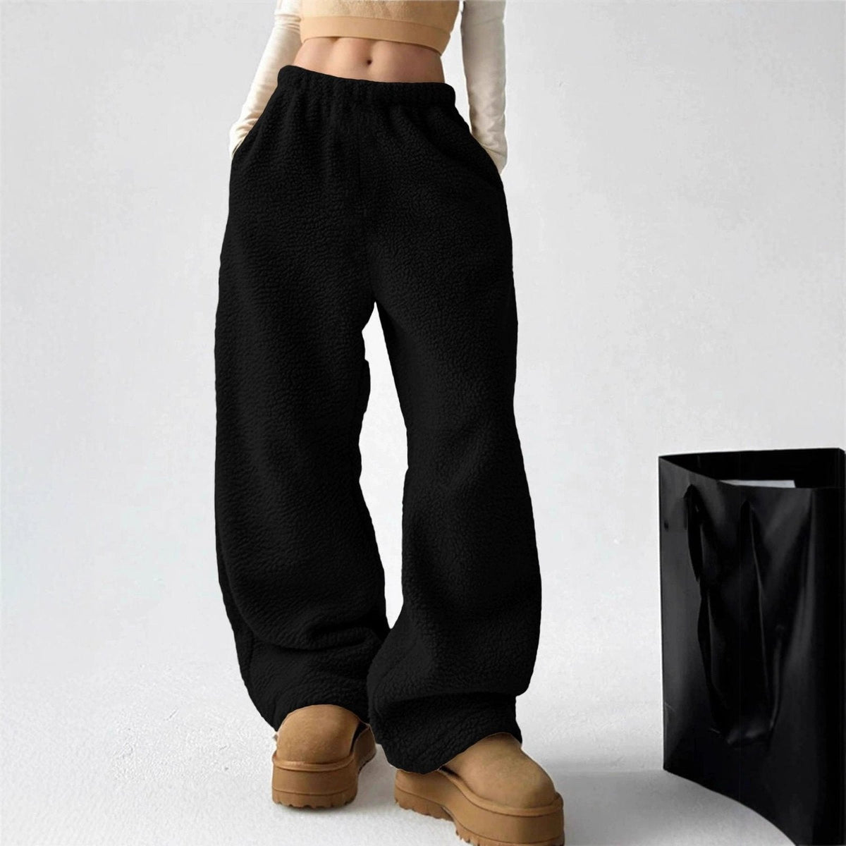 Woven | Fleece Pants – Relaxed Fit for Women
