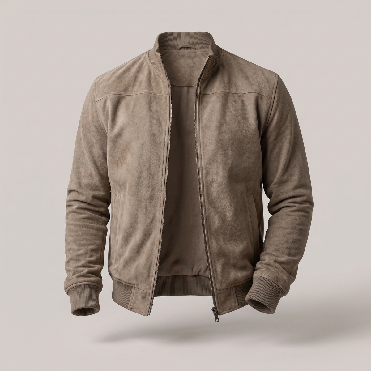 Montclair | Suede Bomber Jacket – Klassische Passform für Männer