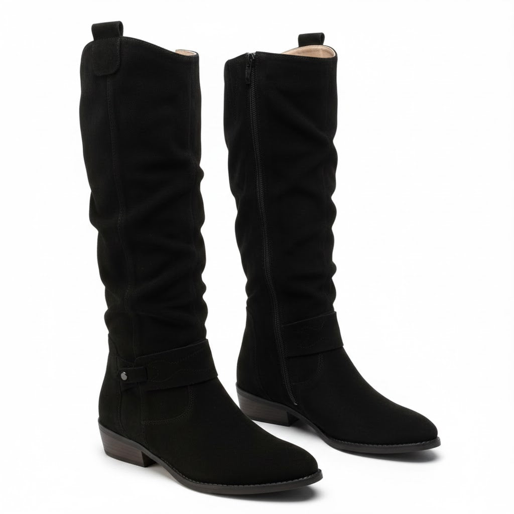 Katrin | Bequeme und elegante Kniehohe Slouch Stiefel