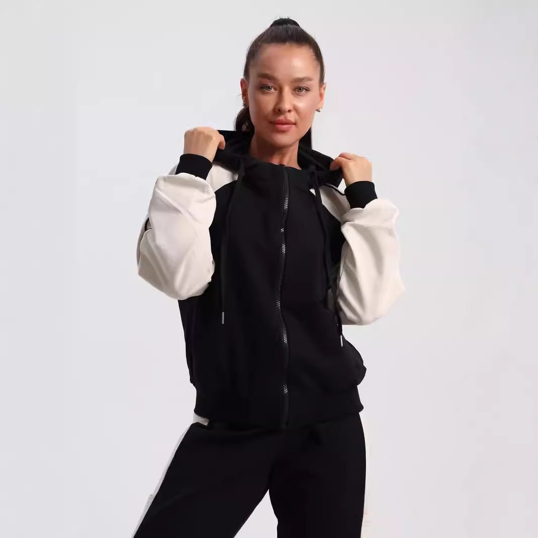 Drune | Kapuzen-Trainingsanzug Damen – Sportlicher Baumwollmix