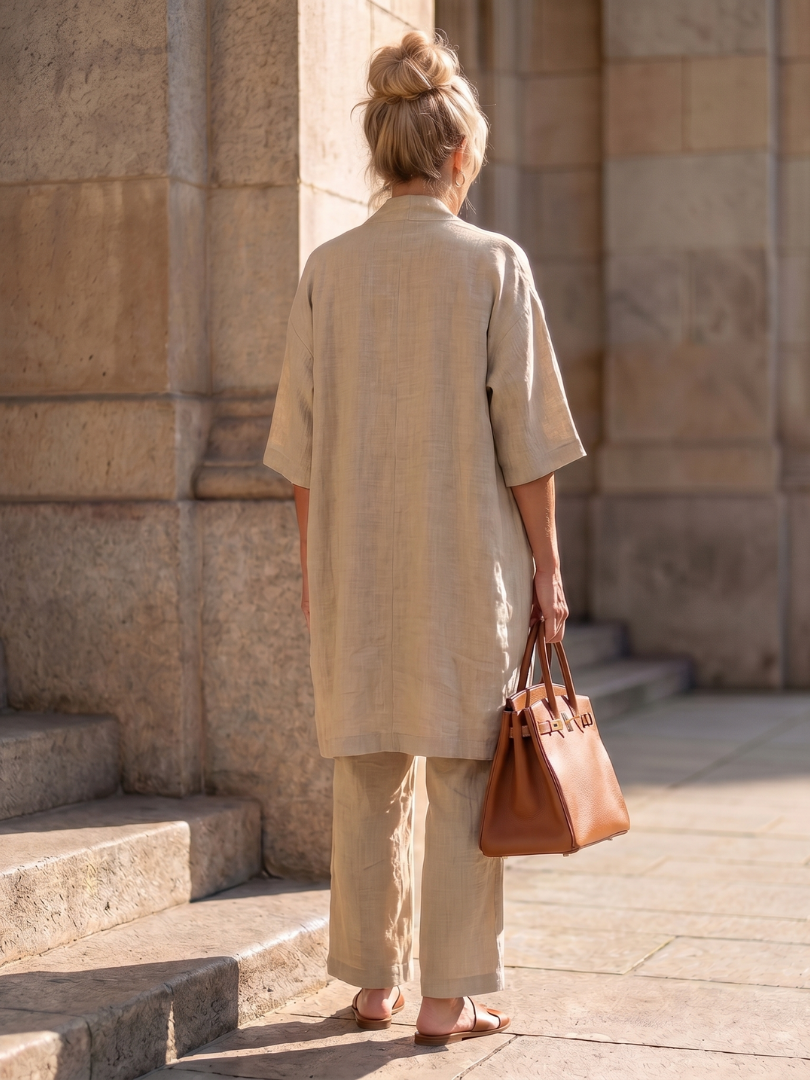 Yael | Three Piece Relaxed Pant Set – Leichter Komfort für Damen