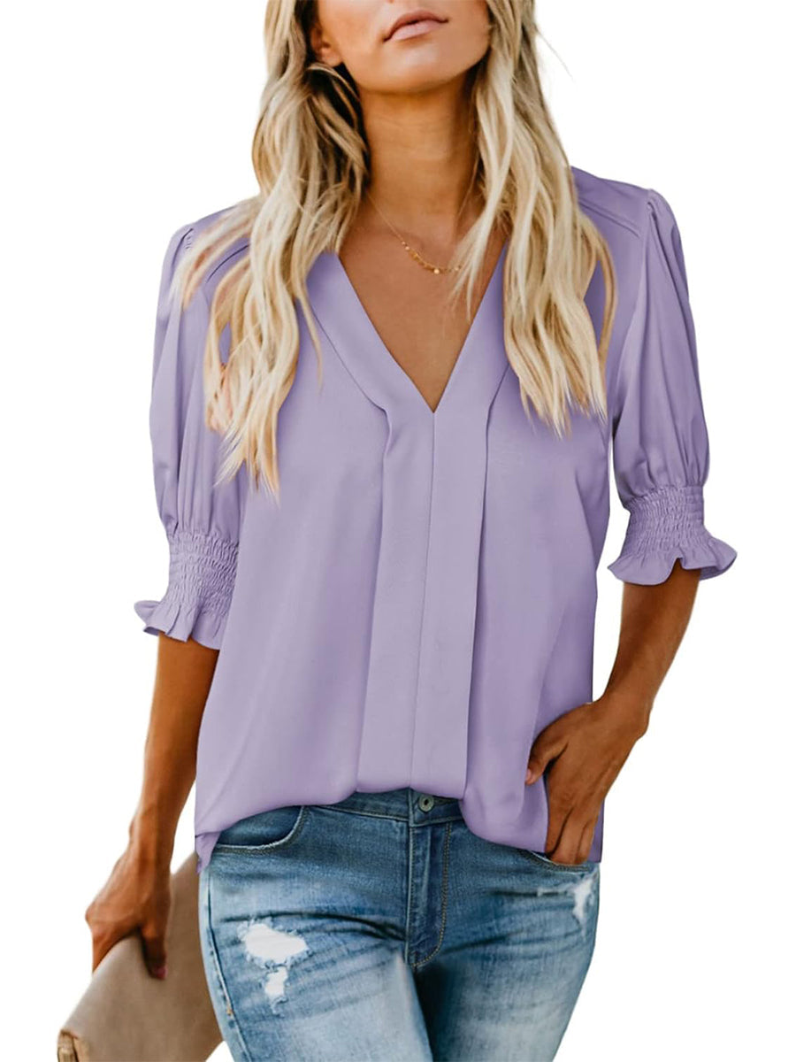 Alara | Elegante und moderne Bluse mit V-Ausschnitt