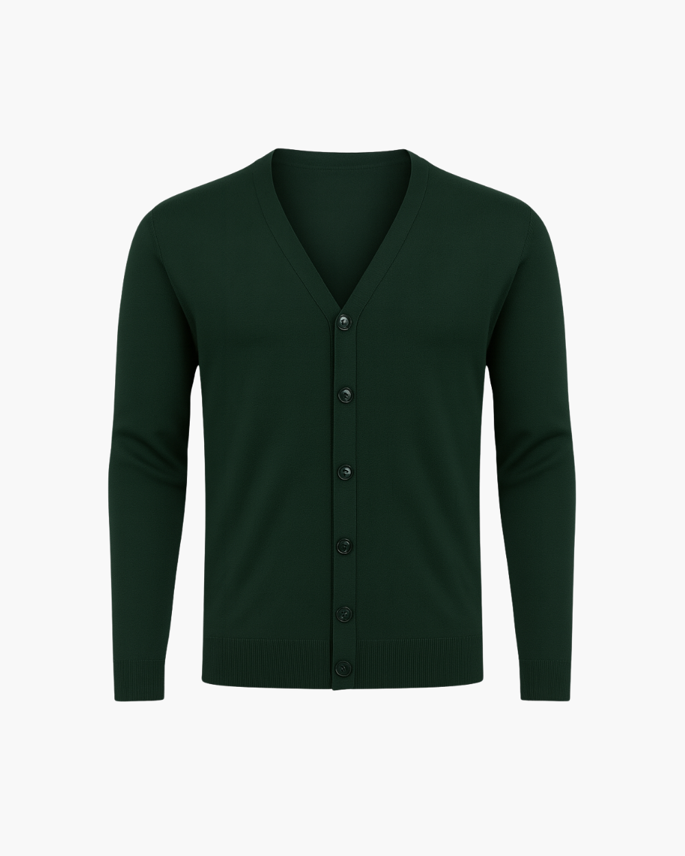 V-Ausschnitt Strickjacke mit Knopfleiste