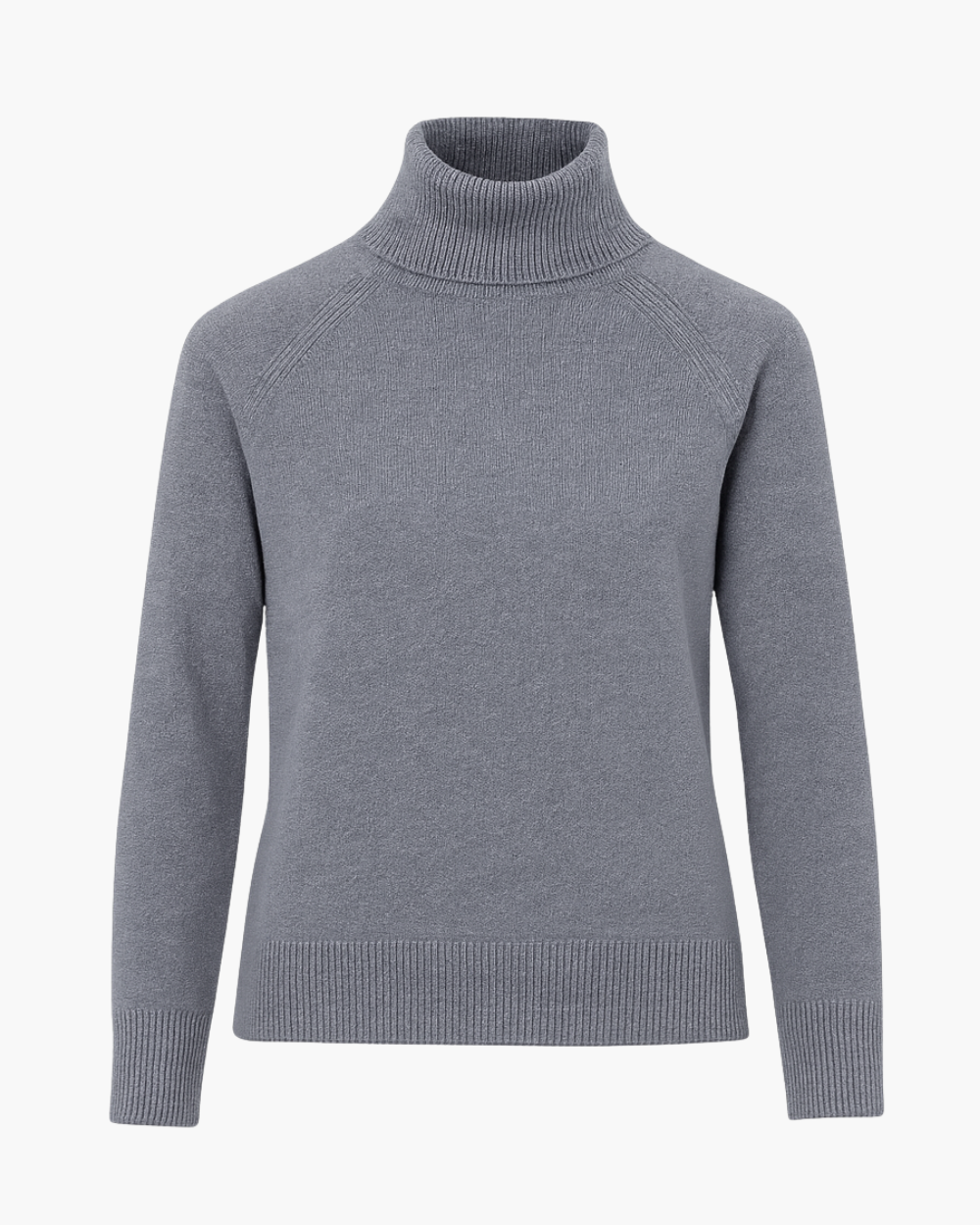 Feinstrick Rollkragenpullover mit Raglanärmeln