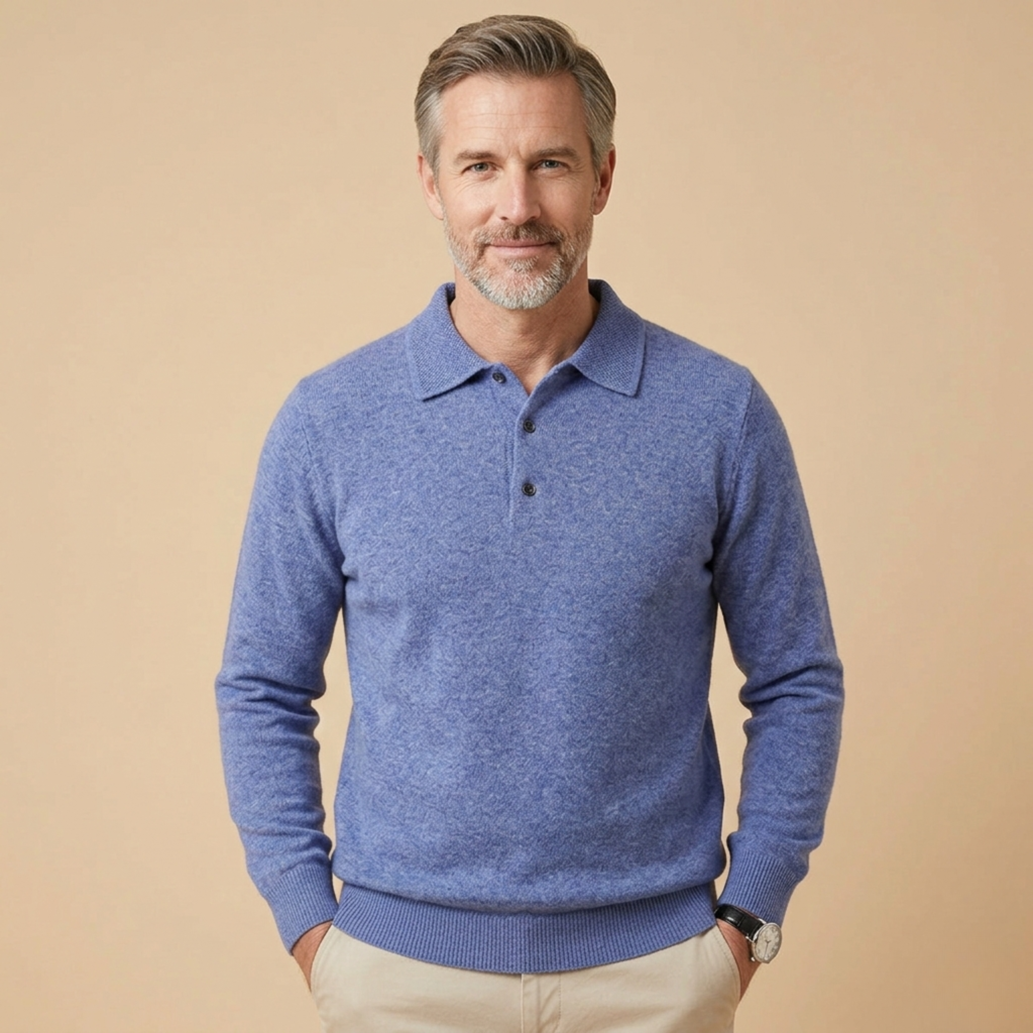 Dennis | Elegantes und modernes Langarm-Poloshirt