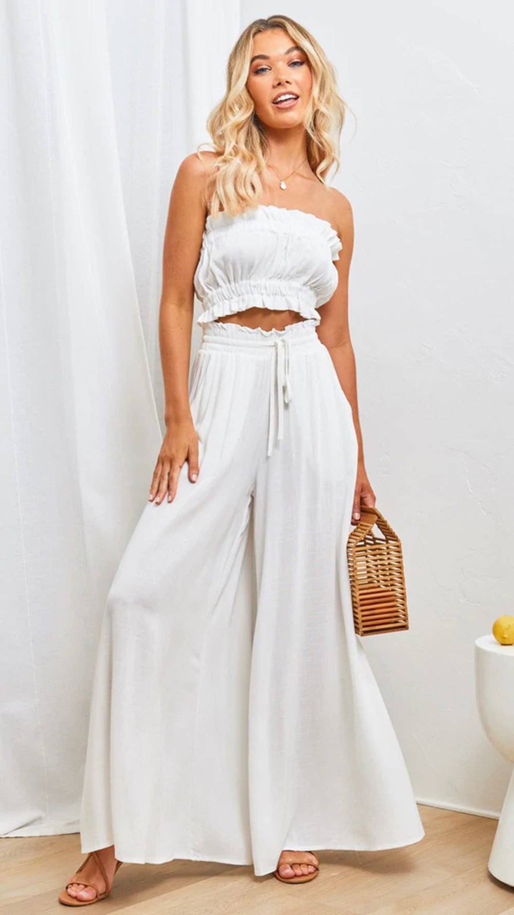 Antonia | Elegante und luftige Weitbein Palazzohose