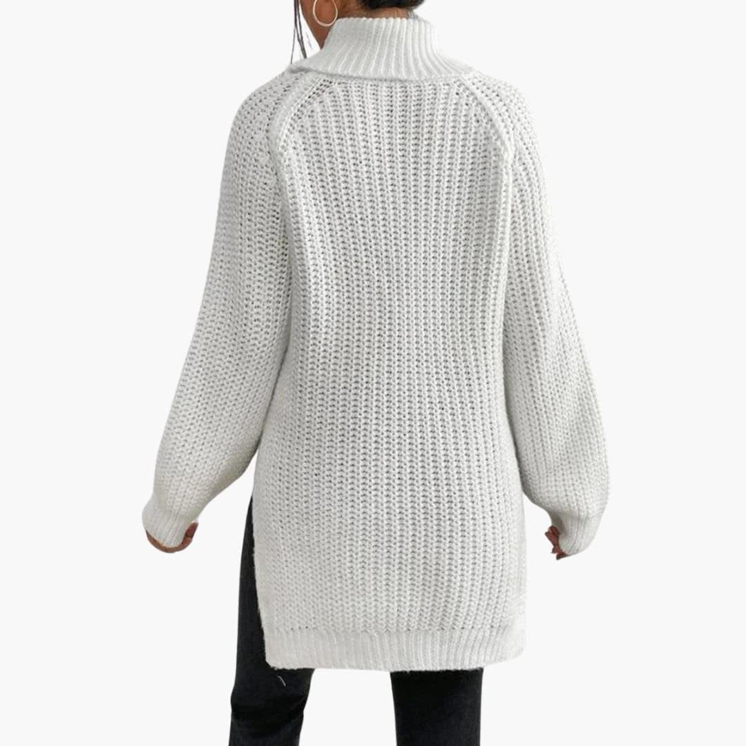 Kara | Knitted Jumper – Oversized Turtleneck Style for Women