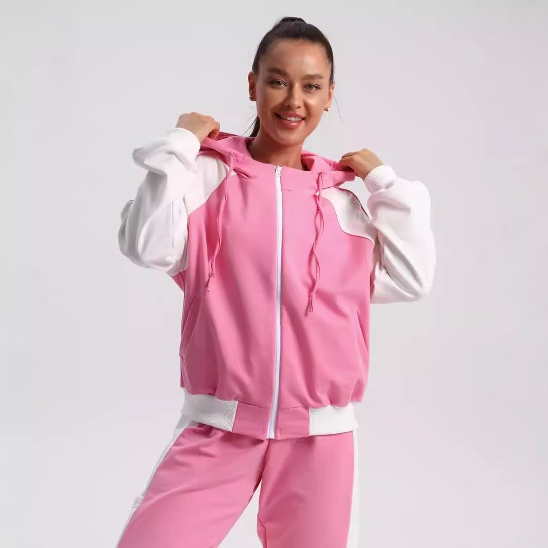 Drune | Kapuzen-Trainingsanzug Damen – Sportlicher Baumwollmix
