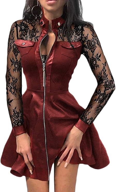 Sophie | Elegantes Minikleid mit Spitzenärmeln