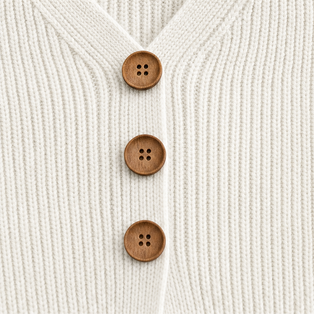 Vessa | V-hals Gebreide Trui met Relaxed Fit