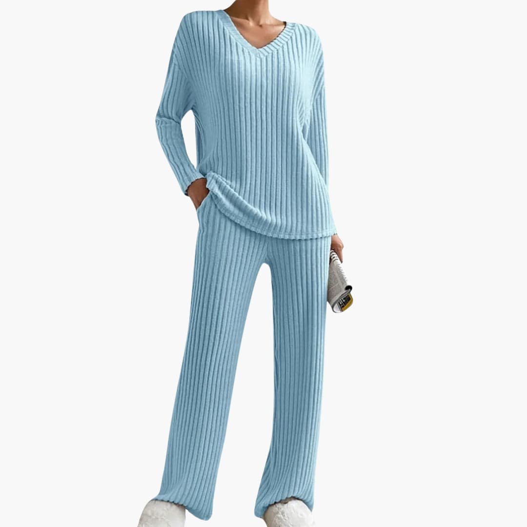 Natura | Knit Loungewear Set – Cozy Long Sleeves for Women