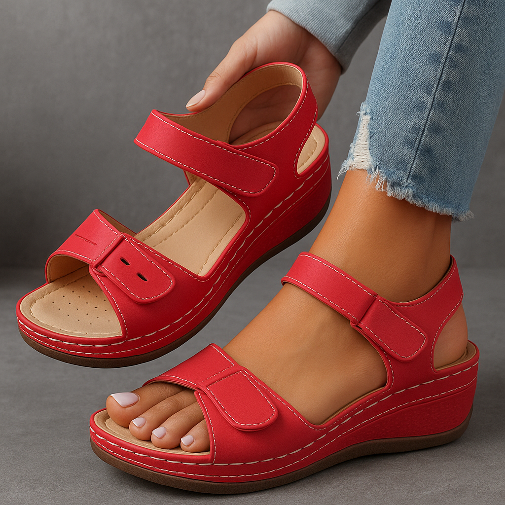 Amelia | Elegante und stilvolle Keilabsatz Sandalen