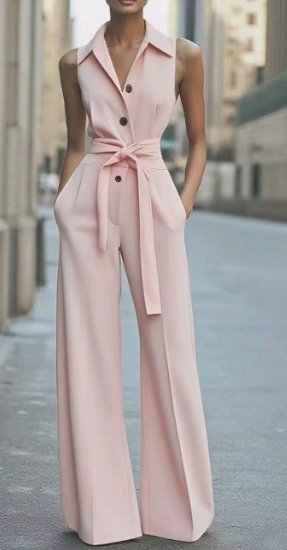 Marie | Jumpsuit – Taillierter Stil für Damen mit weitem Bein