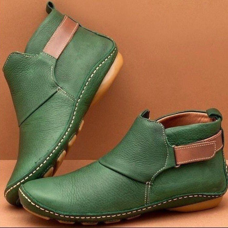 Emma | Bequeme und zeitlose Leder Stiefeletten