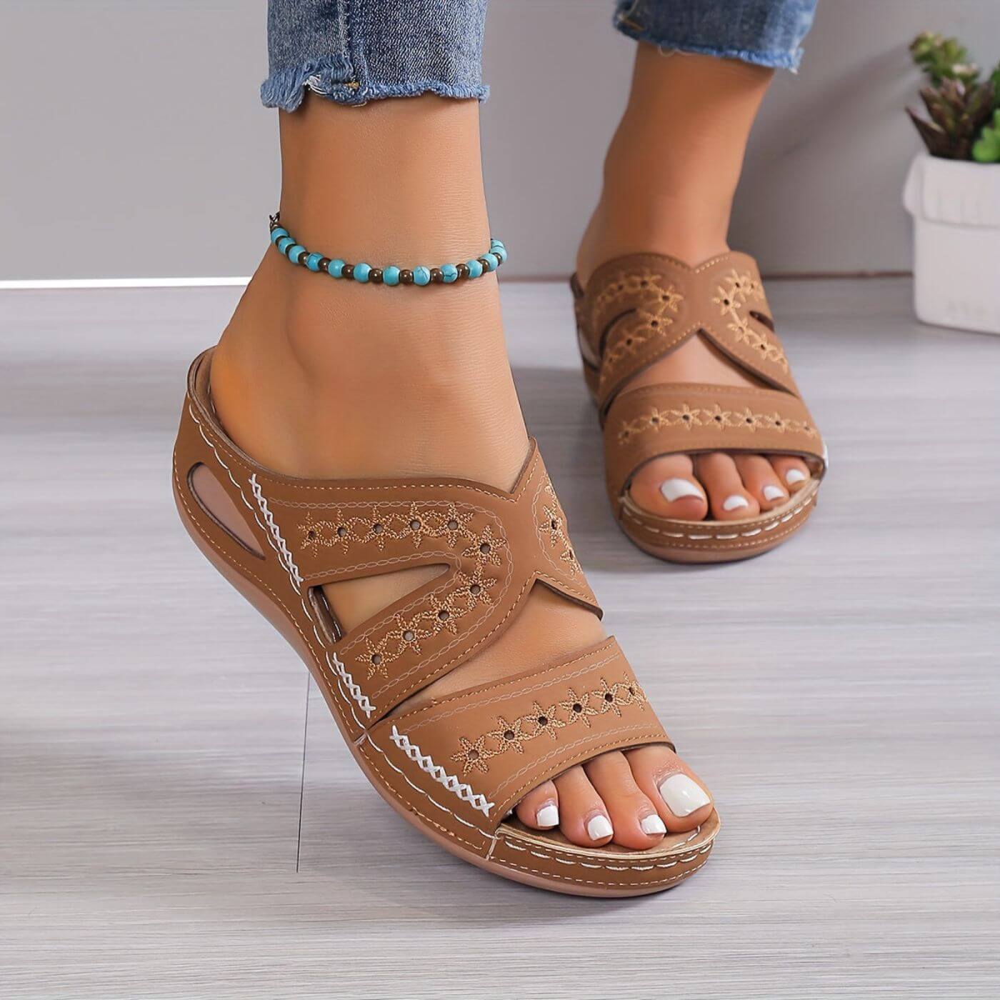 Ava | Bequeme und rutschfeste Damen Sommersandalen