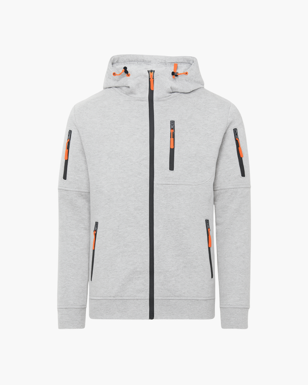 Tech-Fit Sweatjacke mit Reißverschlusstaschen