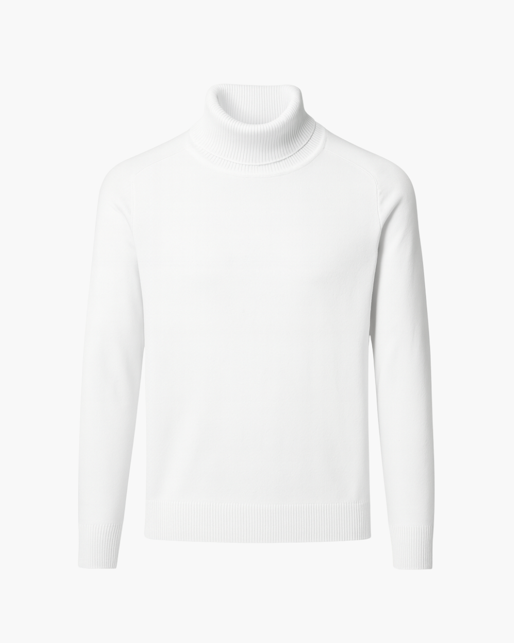 Feinstrick Rollkragenpullover mit Rippkragen