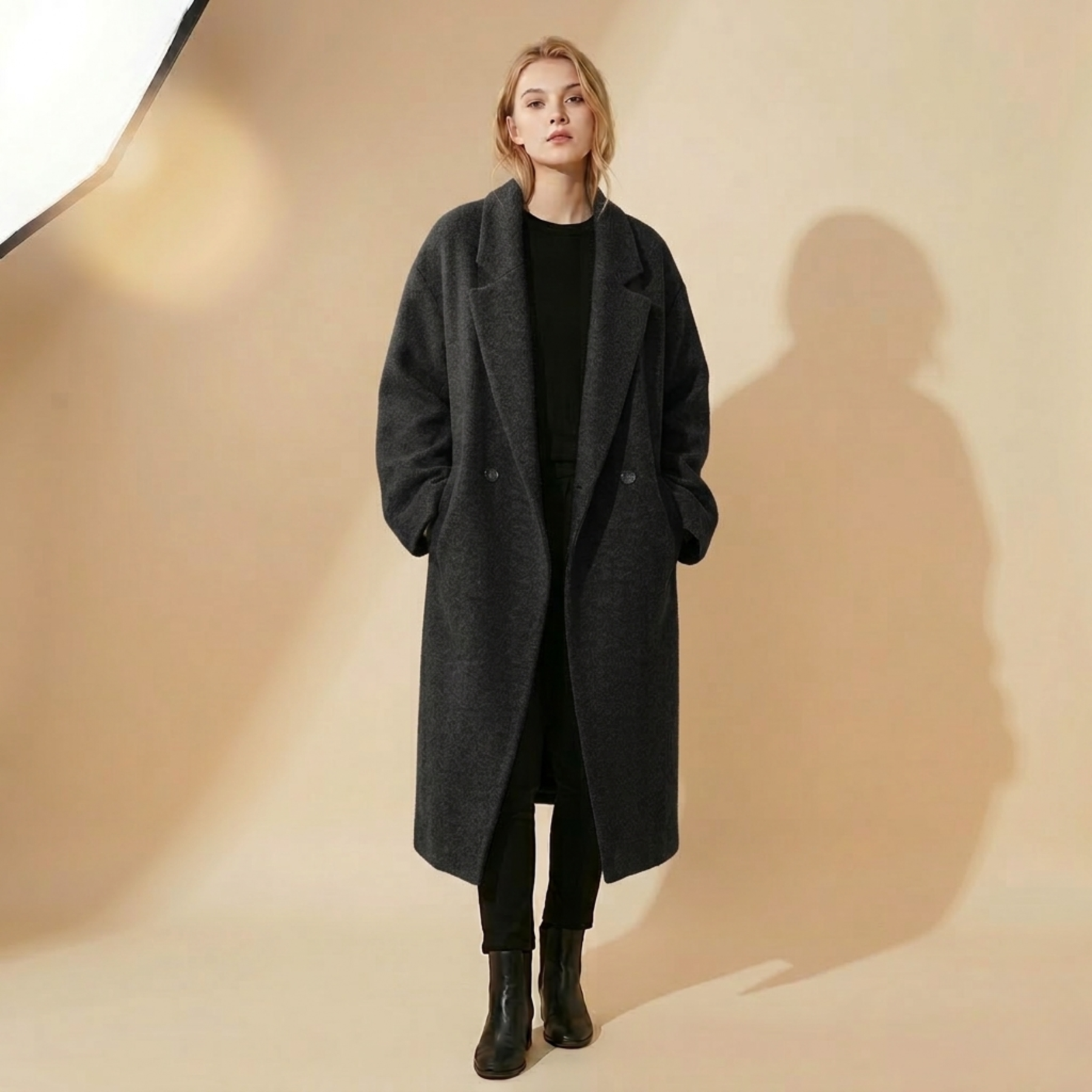 Laura | Oversized & eleganter langer Wintermantel