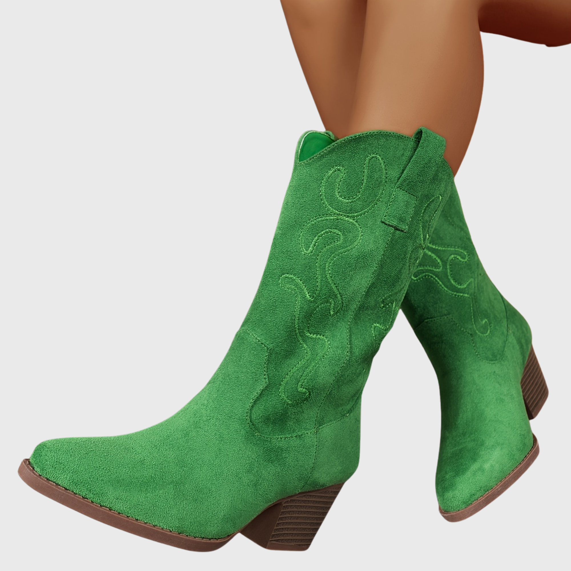 Marielle | Farbenfrohe und stilvolle weitem Schaft Cowboystiefel