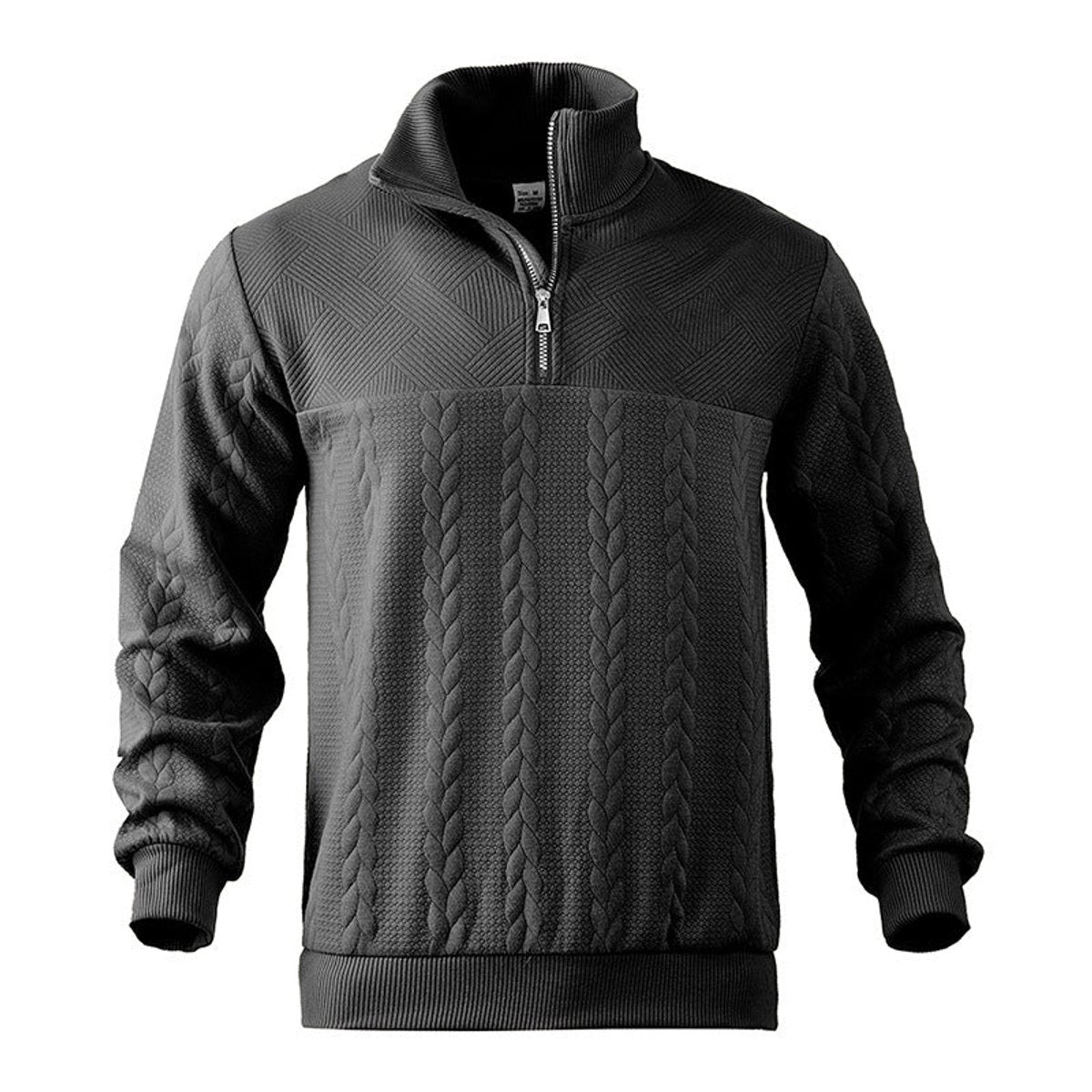 Lukas | Klassisches Und Bequemer Herren Strickpullover mit Quarter-Zip