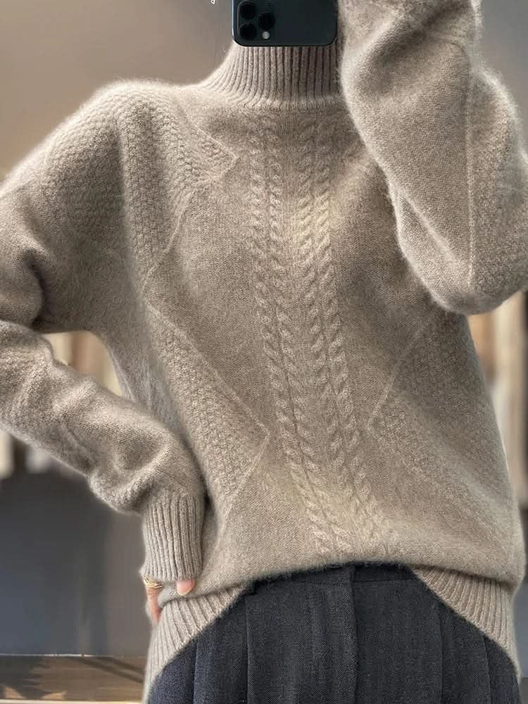 Arielle | Cashmere Sweater – Luxuriöser Turtleneck Stil für Frauen