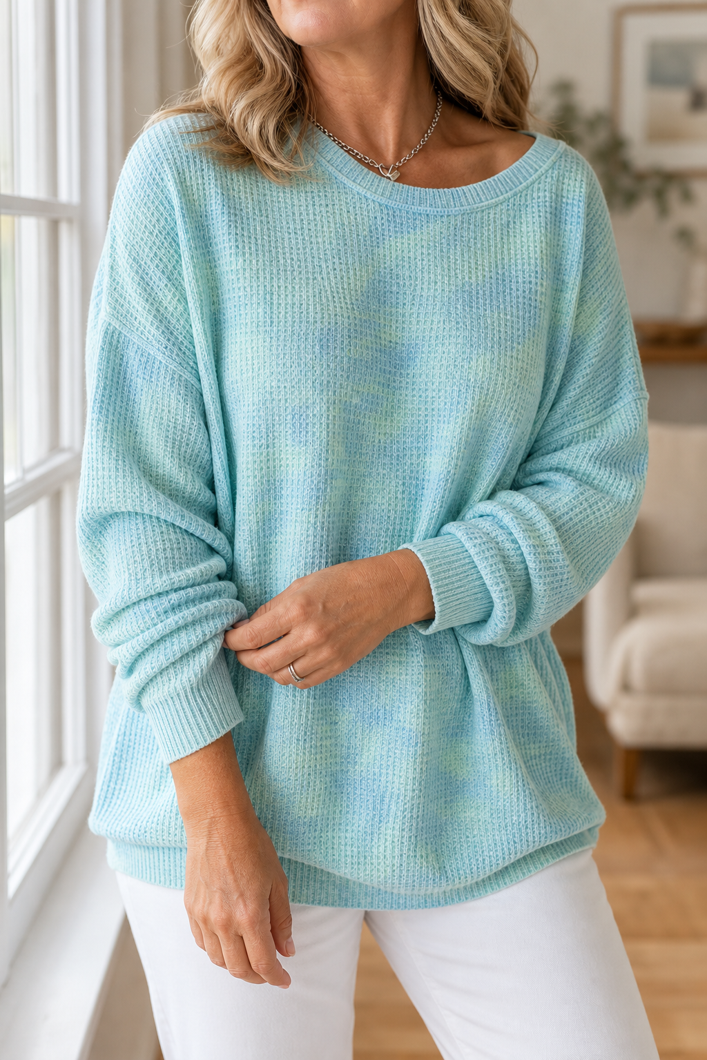 Wearbella | Oversized Ribbed Knit Pullover Sweater