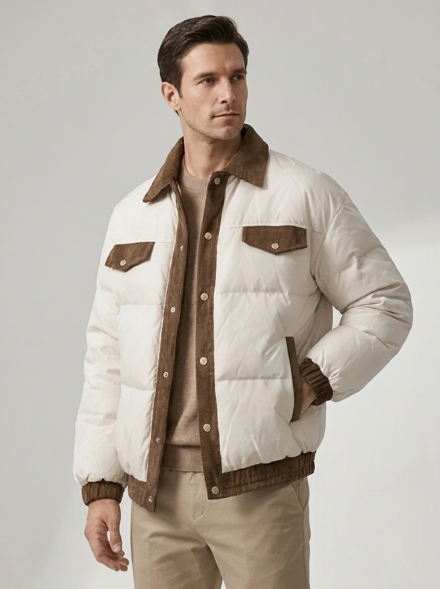 Maverick | Casual Puffer Coat – Stylish Winter Jacket for Men